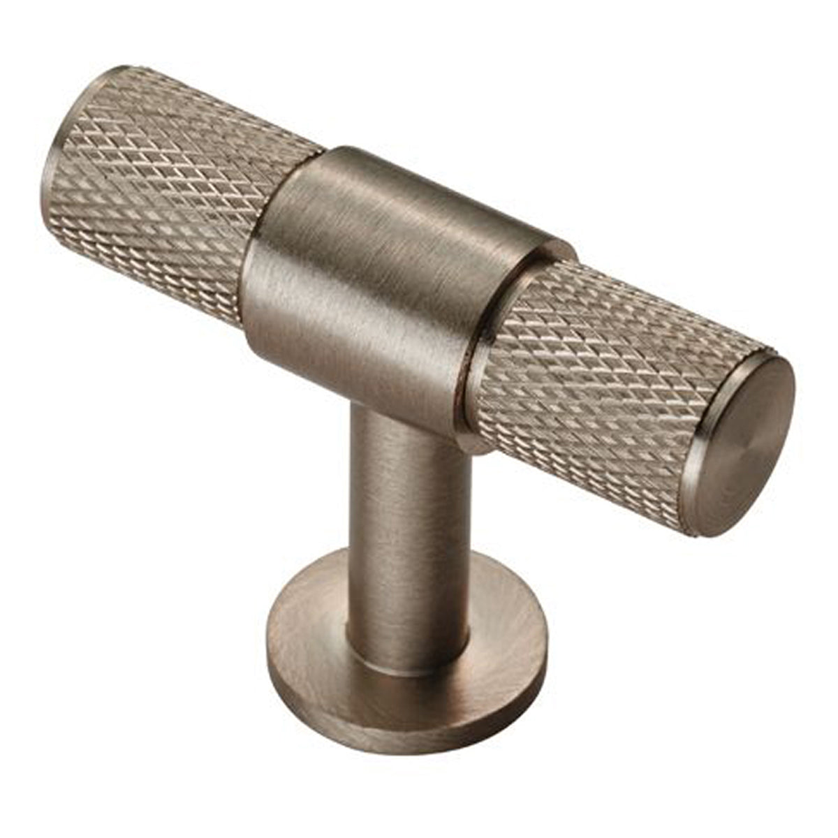 KNURLED T-BAR KNOB 50x40xD13 SNP FTD701SN by CARLISLE BRASS