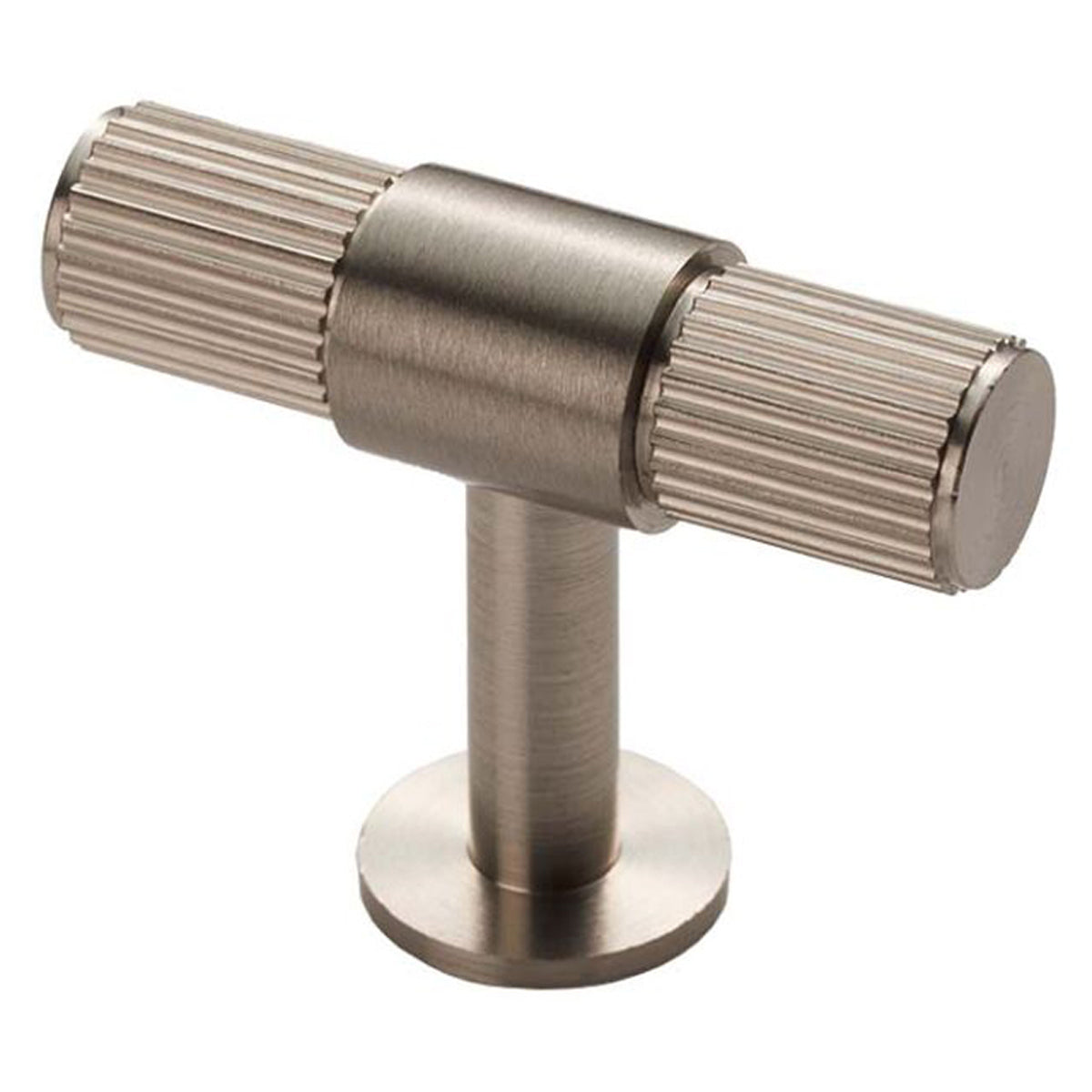 LINES T-BAR KNOB 50x39 SNP FTD711SN by CARLISLE BRASS