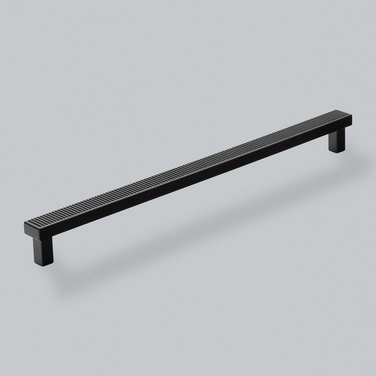 H&H BARRINGTON PULL HANDLE RIBBED 320HC 340x20x35 MBK - GBAP320MBL