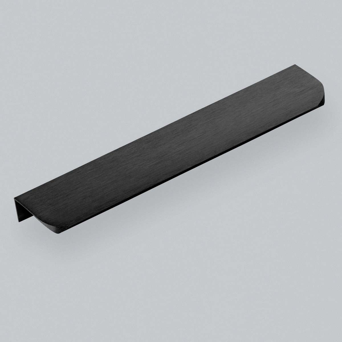 H&H EDISON PROFILE HANDLE 128HC 200x18x41 MBK - GEDP128MBL