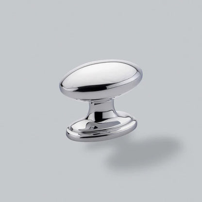 H&H GREENWICH OVAL KNOB 38x32x29 PCP - GGRK038CP
