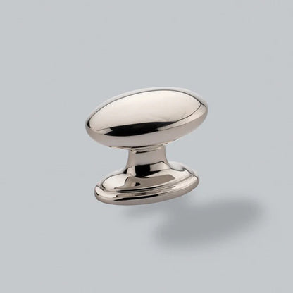 H&H GREENWICH OVAL KNOB 38x32x29 PNP - GGRK038PN