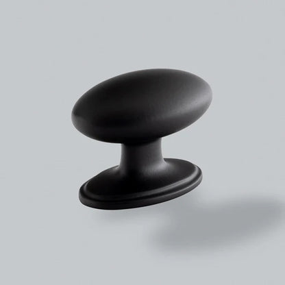 H&H GREENWICH OVAL KNOB 50x44x38 MBK - GGRK038MBL