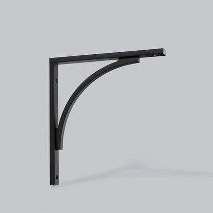 H&H YORK FLUSH SHELF BRACKET 222HC 222x205x20 MBK - GYOFSB222MBL