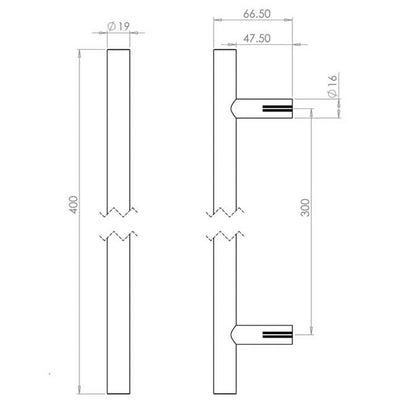 GUARDSMAN HANDLE BOLT 300HC D19x0400x67 PSS JPS219B