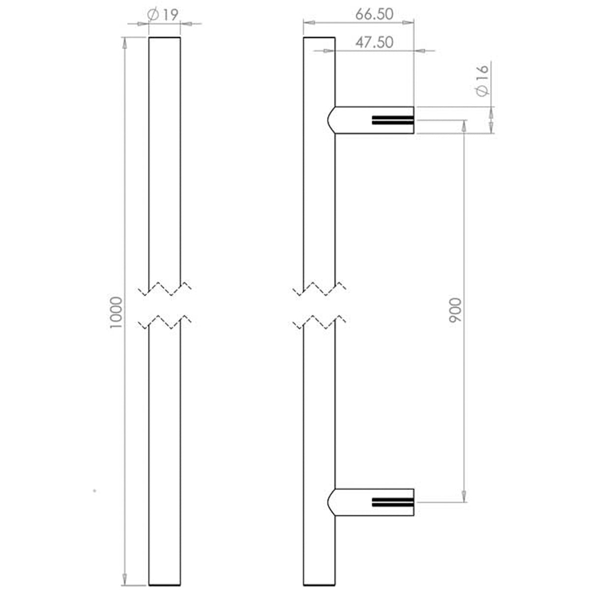 GUARDSMAN HANDLE BOLT 900HC D19x1000x67 PSS JPS219C