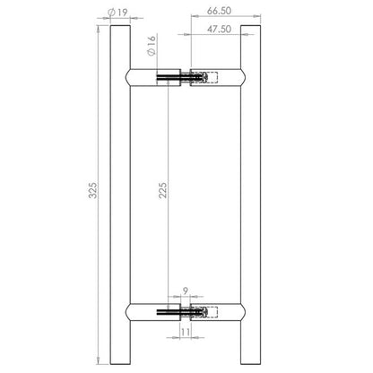 GUARDSMAN HANDLE BTB 225HC D19x0325x67 PSS JPS220A