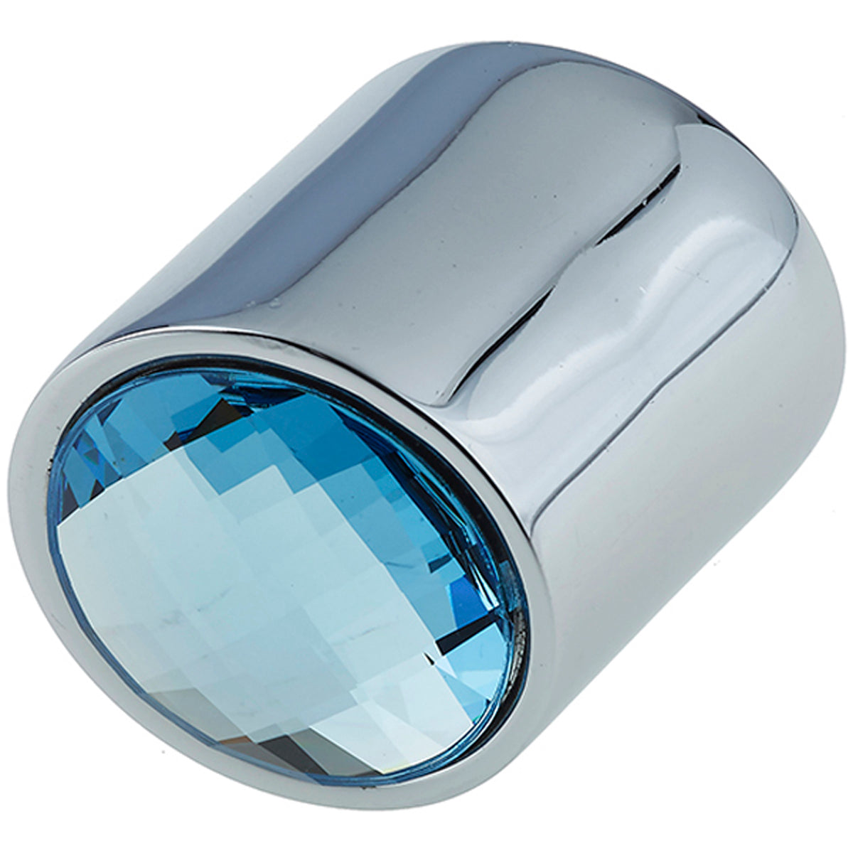 CRYSTAL CAB KNOB D23x20 CYL PCP/BLU 2020-23PC