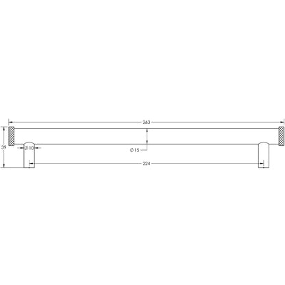 HOXTON WENLOCK CABINET HANDLE 224HC 263x39x15 SNP