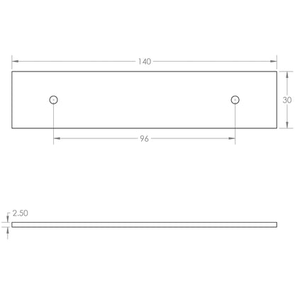 FANSHAW BACKPLATE 096HC 140x30x2.5 SNP