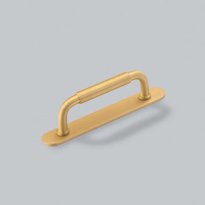 H&H OKUS PULL HANDLE & BACKPLATE 096HC 141x22x39 BSB - GOKP096BSB