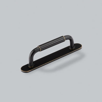 H&H OKUS PULL HANDLE & BACKPLATE 096HC 141x22x39 OBZ - GOKP096ORB
