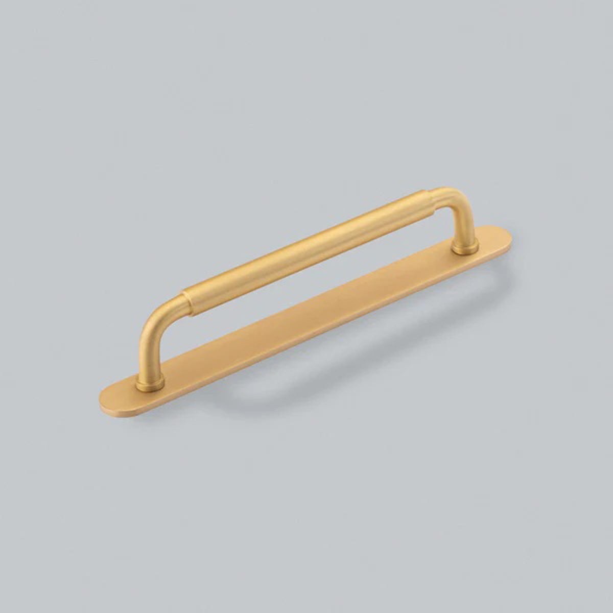 H&H OKUS PULL HANDLE & BACKPLATE 160HC 205x22x39 BSB - GOKP160BSB