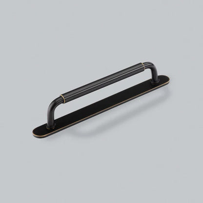 H&H OKUS PULL HANDLE & BACKPLATE 160HC 205x22x39 OBZ - GOKP160ORB