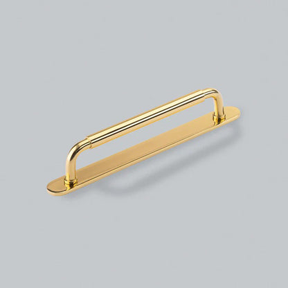 H&H OKUS PULL HANDLE & BACKPLATE 160HC 205x22x39 PBL - GOKP160PBL