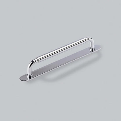 H&H OKUS PULL HANDLE & BACKPLATE 160HC 205x22x39 PCP - GOKP160CP