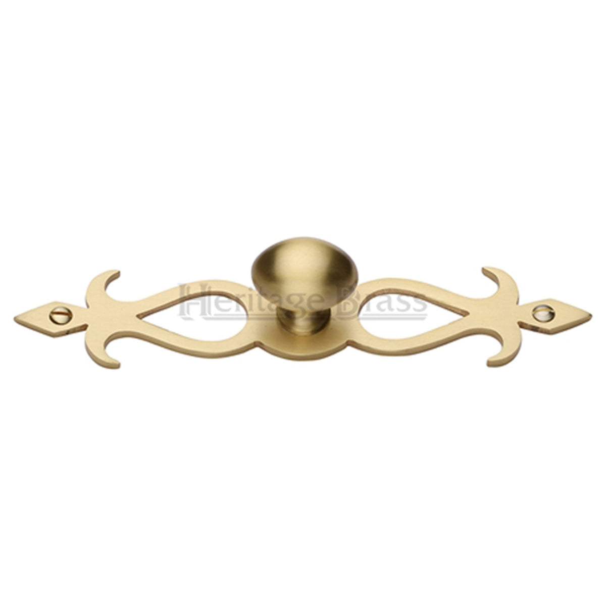 OVAL KNOB+BACKPLATE 32x162 SBR