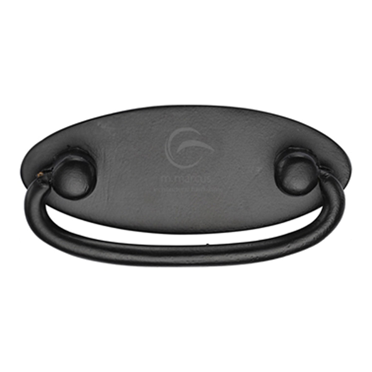 CABINET RING DROP PULL OVAL BLK by M MARCUS LTD