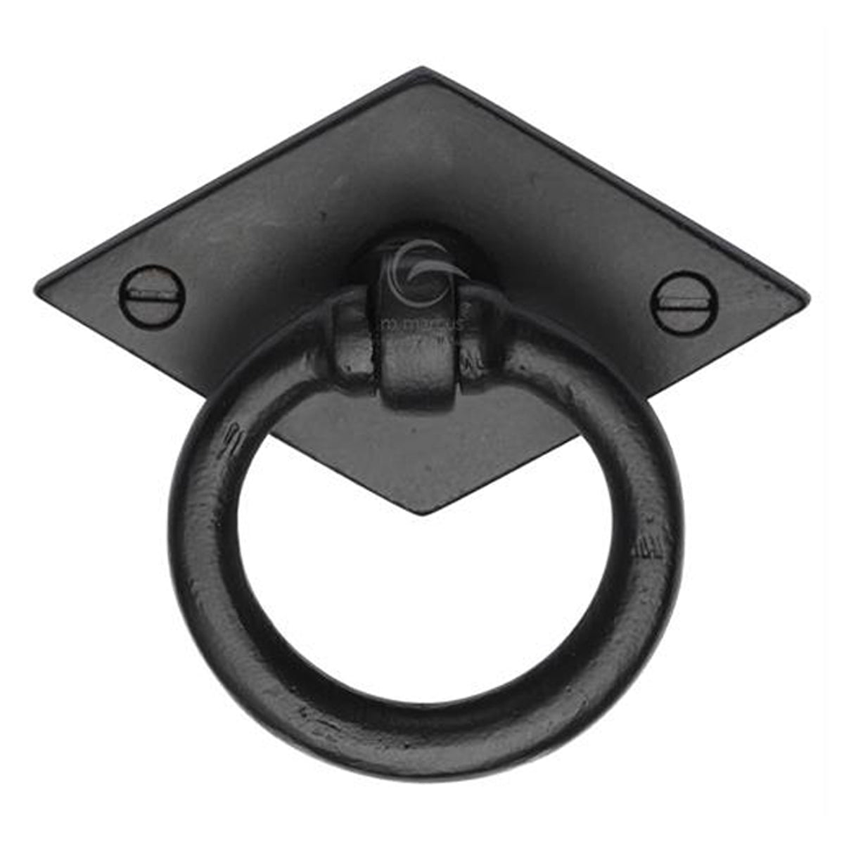 CABINET RING DROP PULL DIAMOND BLK by M MARCUS LTD
