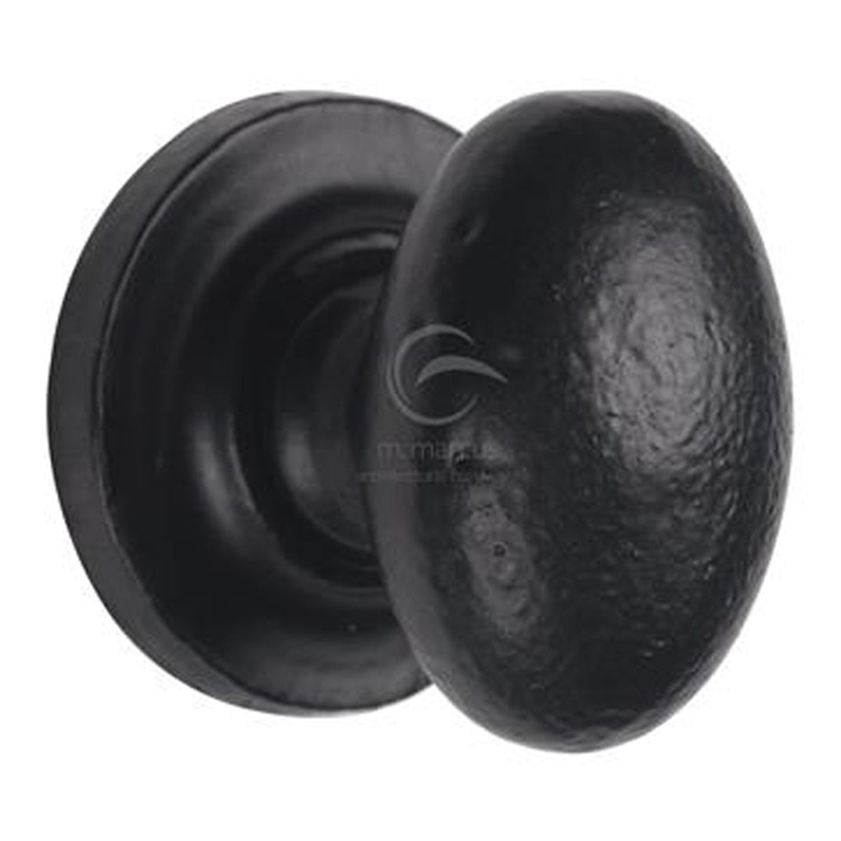 CABINET KNOB OVAL 38x25x35xD38 BLK