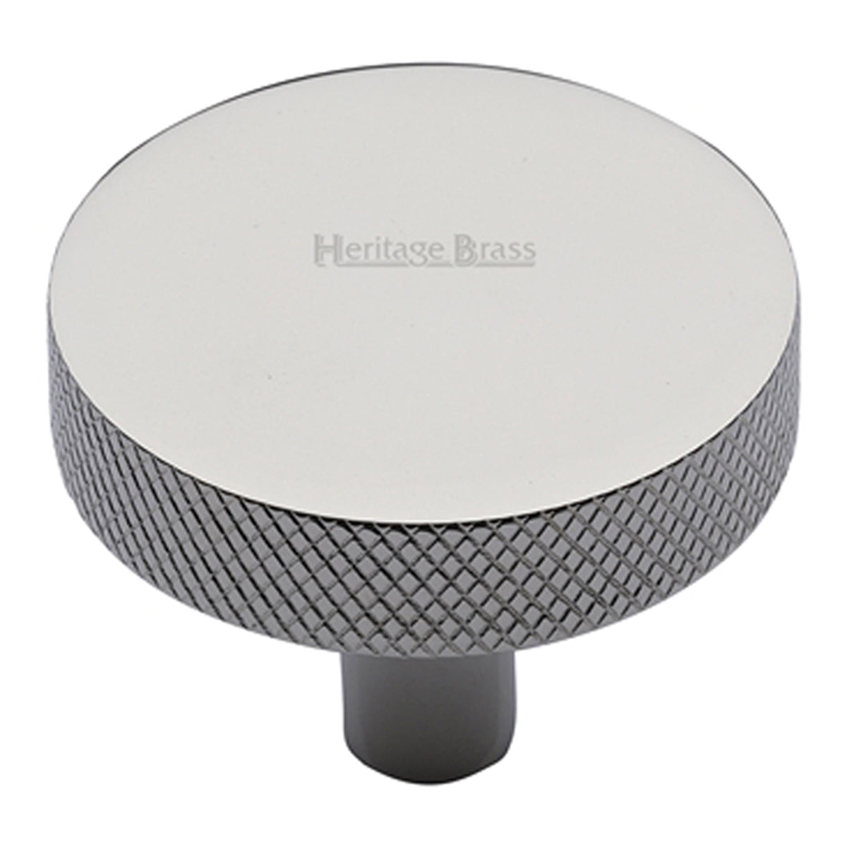 CABINET KNOB DISC KNURLED D38 PNP by M MARCUS LTD