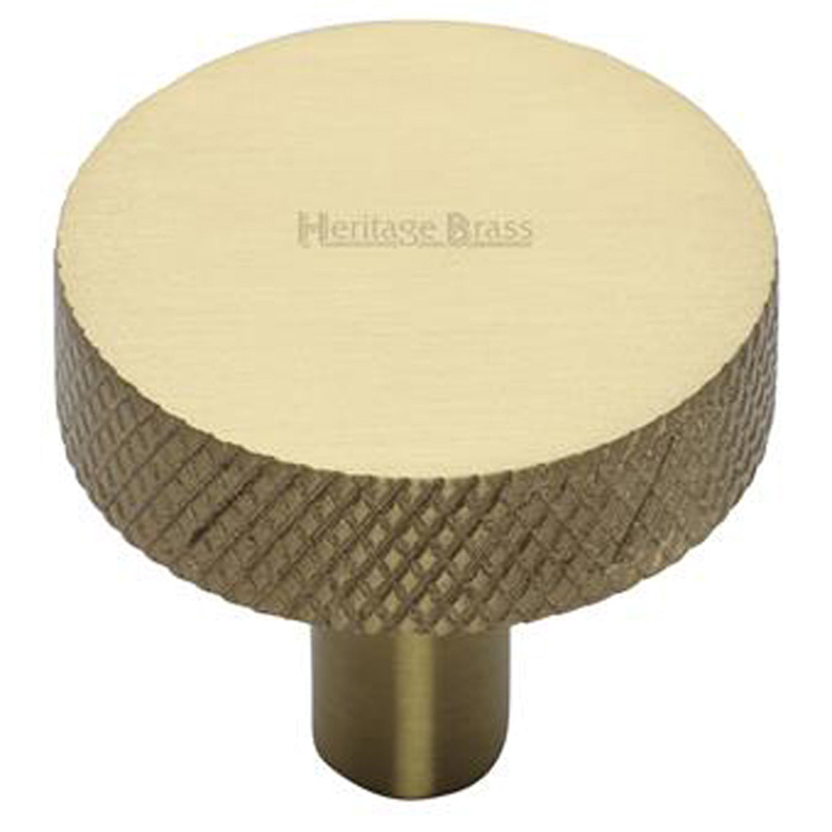 CABINET KNOB DISC KNURLED D32 SBR