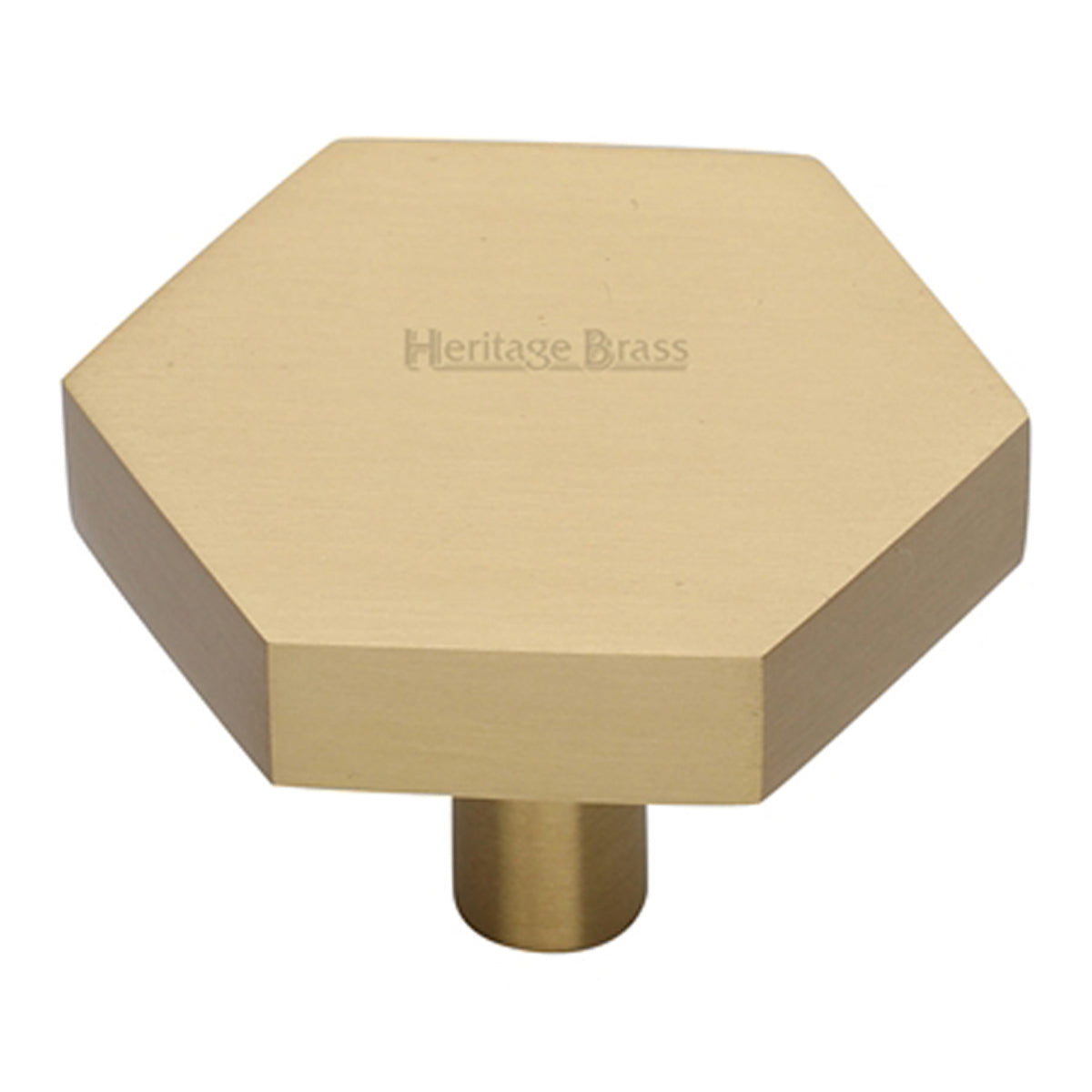 CABINET KNOB HEXAGON 38x38 SBR