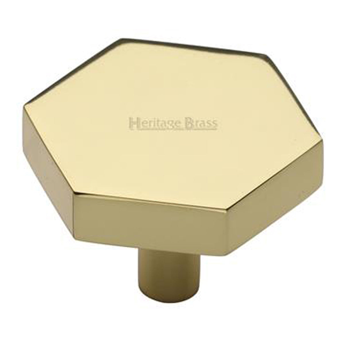 CABINET KNOB HEXAGON 38x38 PBR
