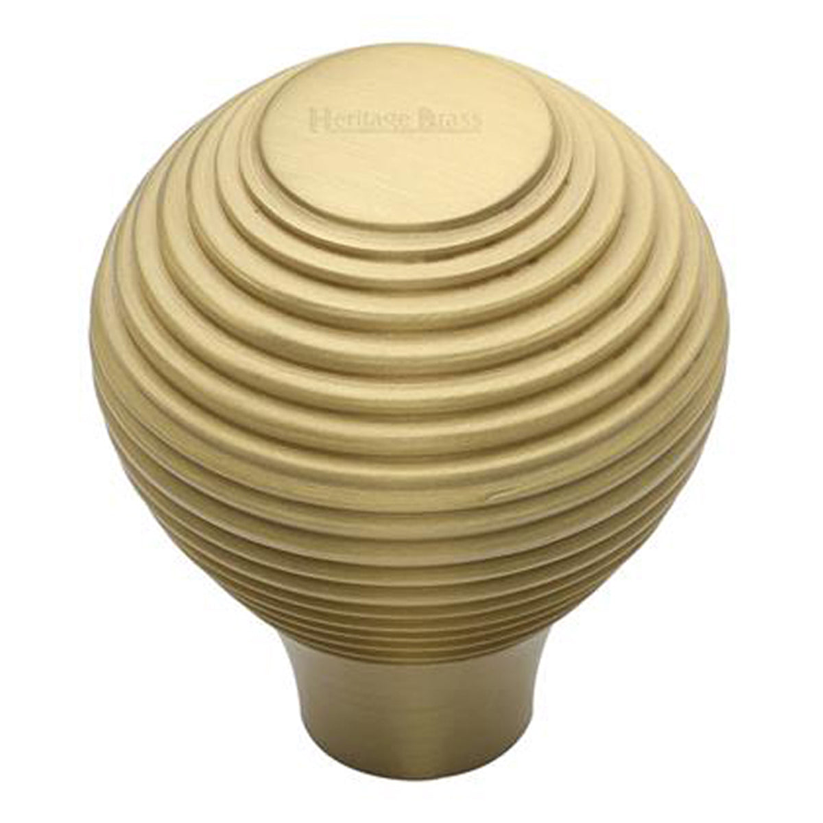 CABINET KNOB REEDED D38 SBR