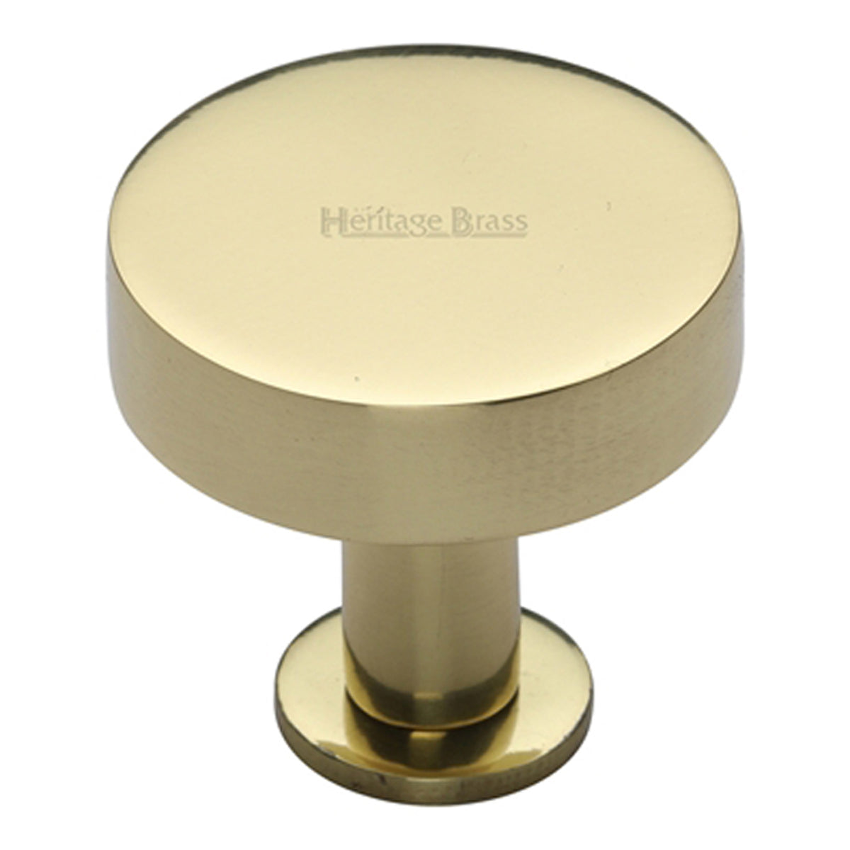 CABINET KNOB DISC+BASE D38x32 PBR