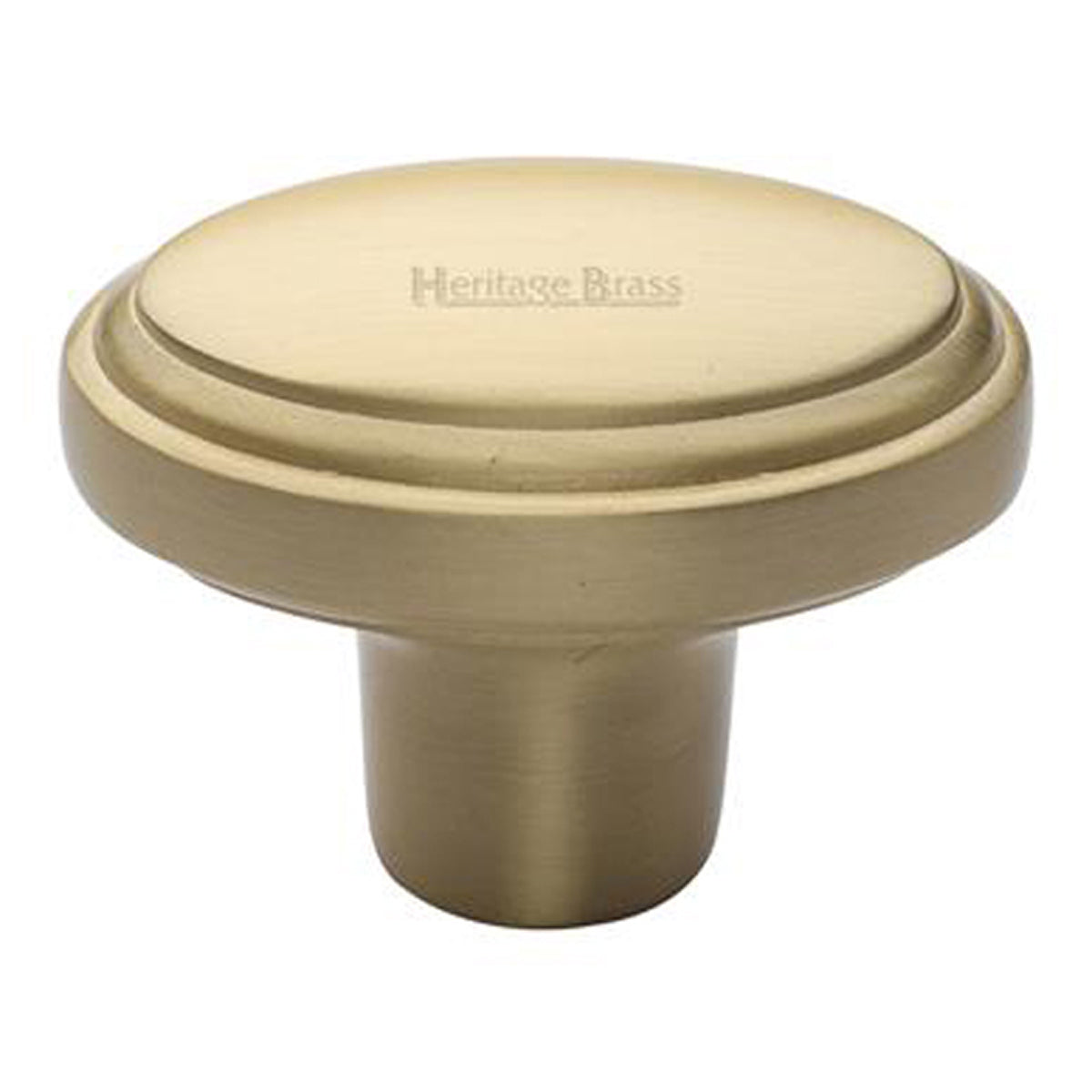 CABINET KNOB STEPPED OVAL 41x25 SBR