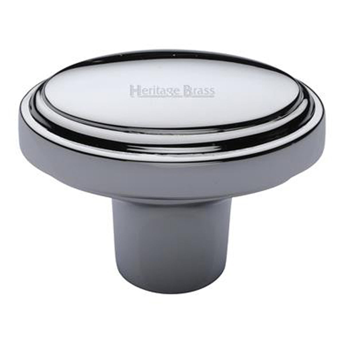 CABINET KNOB STEPPED OVAL 41x25 PCP