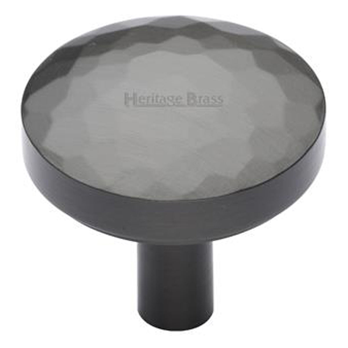 CABINET KNOB HAMMERED D32x32 MBZ