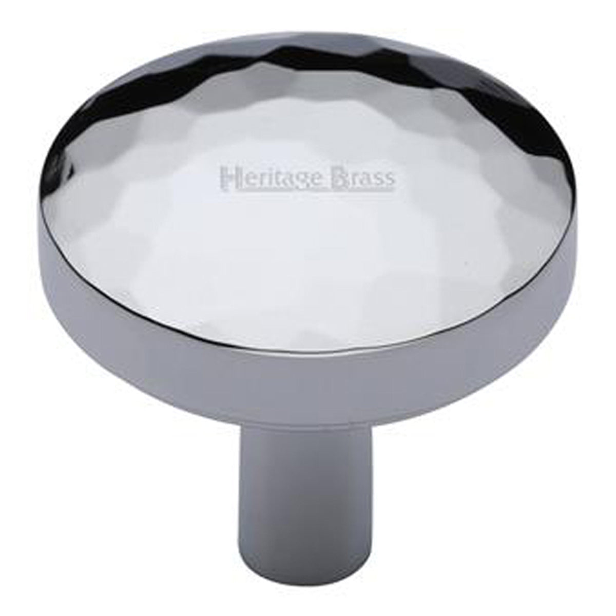 CABINET KNOB HAMMERED D32x32 PCP
