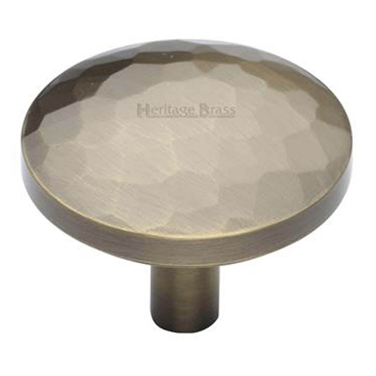 CABINET KNOB HAMMERED D38x32 ABR