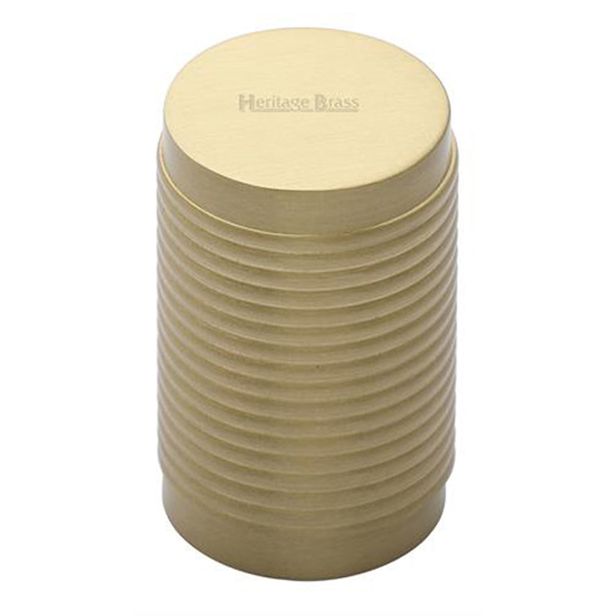CABINET KNOB CYLINDRIC RIB D21 SBR