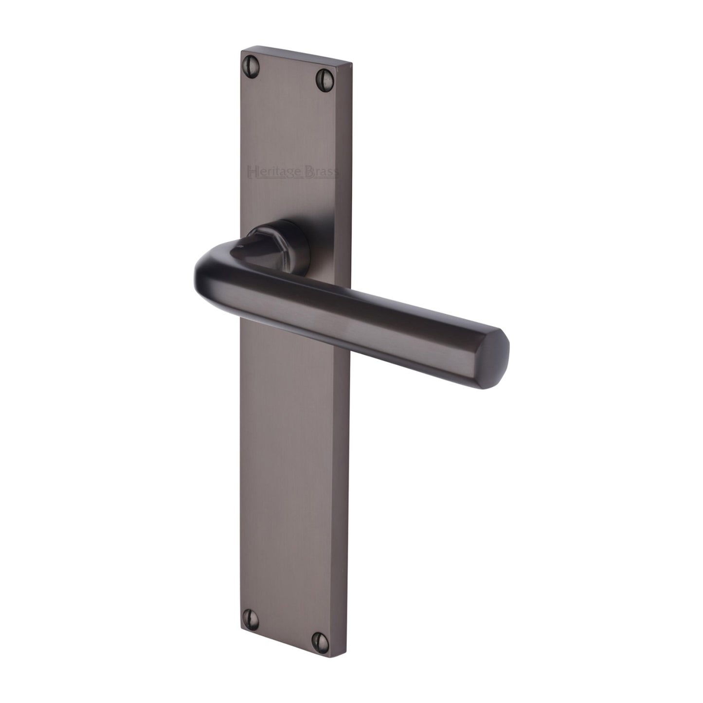 OCTAVE DOOR HANDLE ON 200mm PLATE MB by M MARCUS LTD