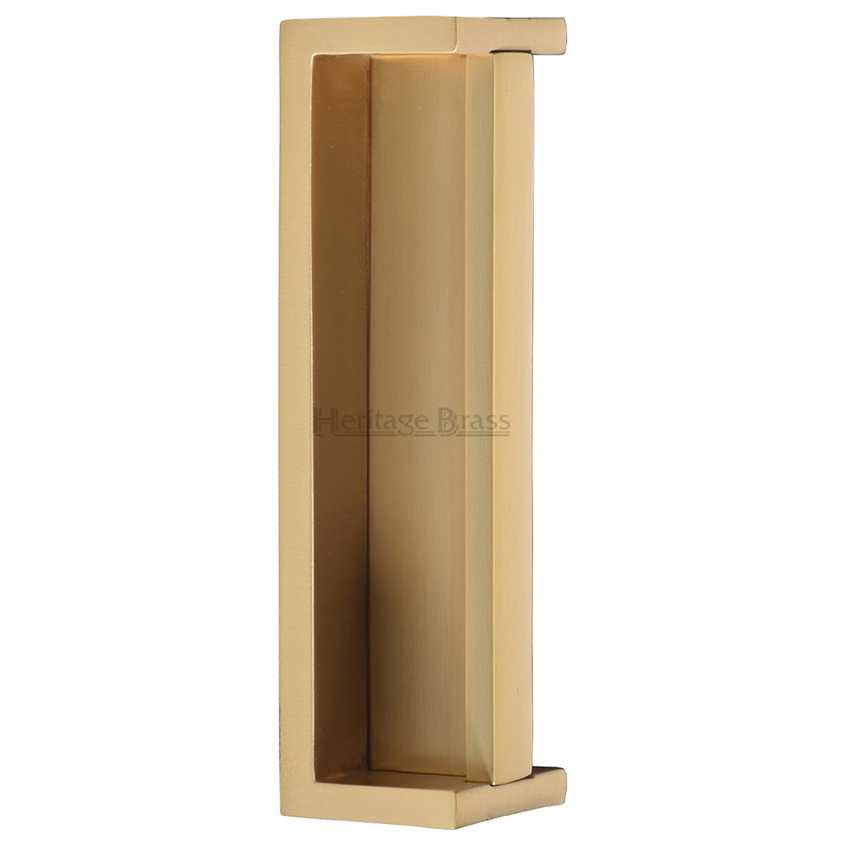HERITAGE BRASS SLIDING FLUSH PULL 140x44x35 SBR by M MARCUS LTD