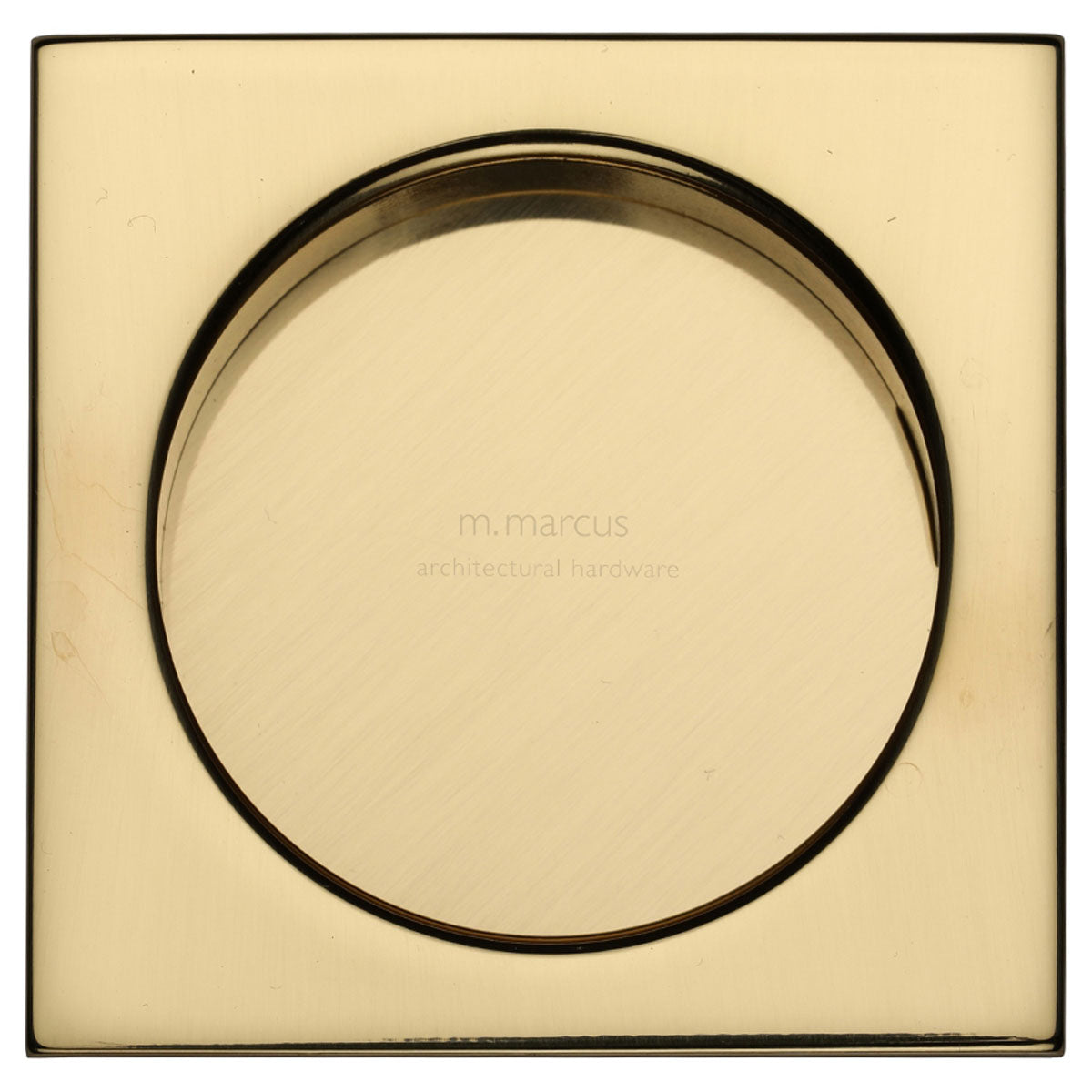 MARCUS SQUARE FLUSH PULL 55x55x13 PBR by M MARCUS LTD