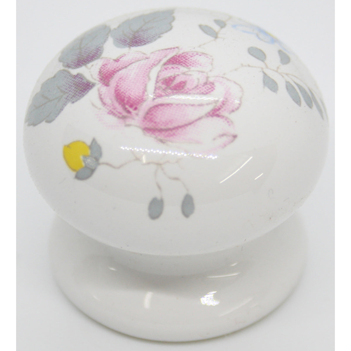 PORCELAIN KNOB D35 WHI/ROSALIND