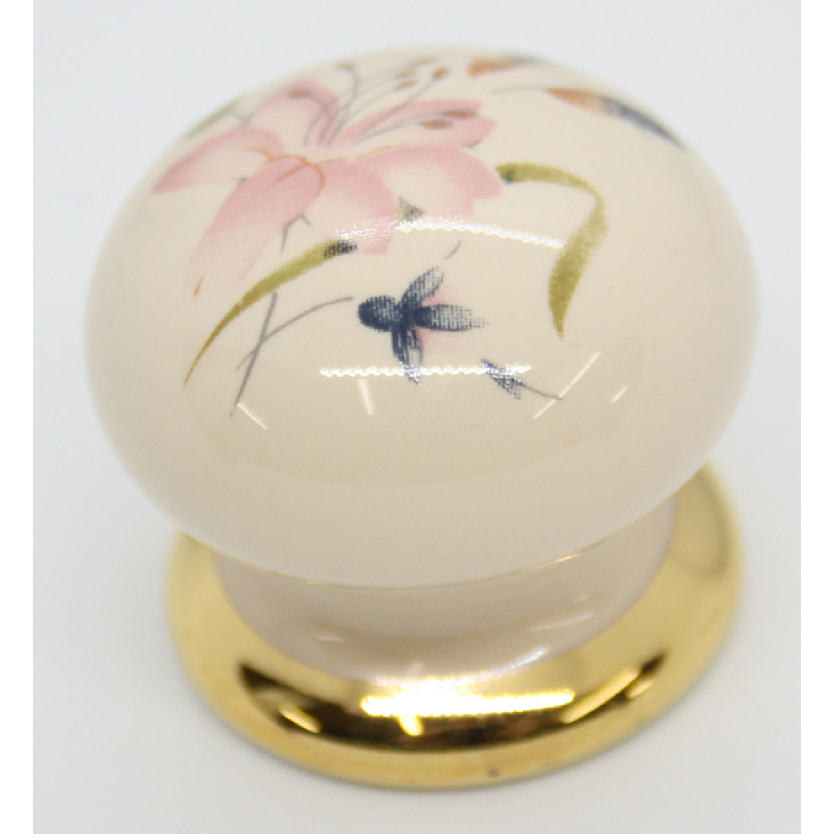 PORCELAIN KNOB D35 BEIGE/INNOCENCE