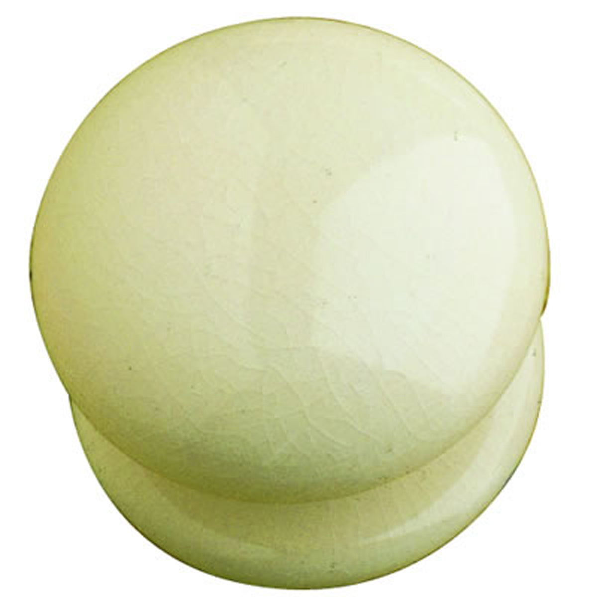 PORCELAIN KNOB D40 CRACKLE WHITE
