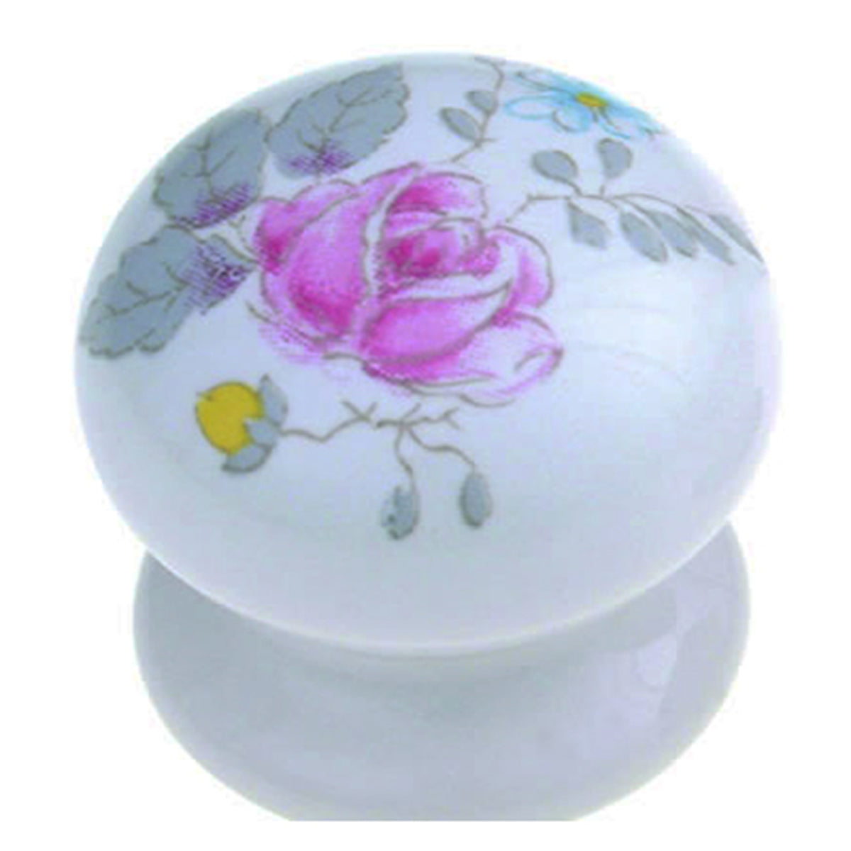 PORCELAIN KNOB D40 WHI/ROSALIND
