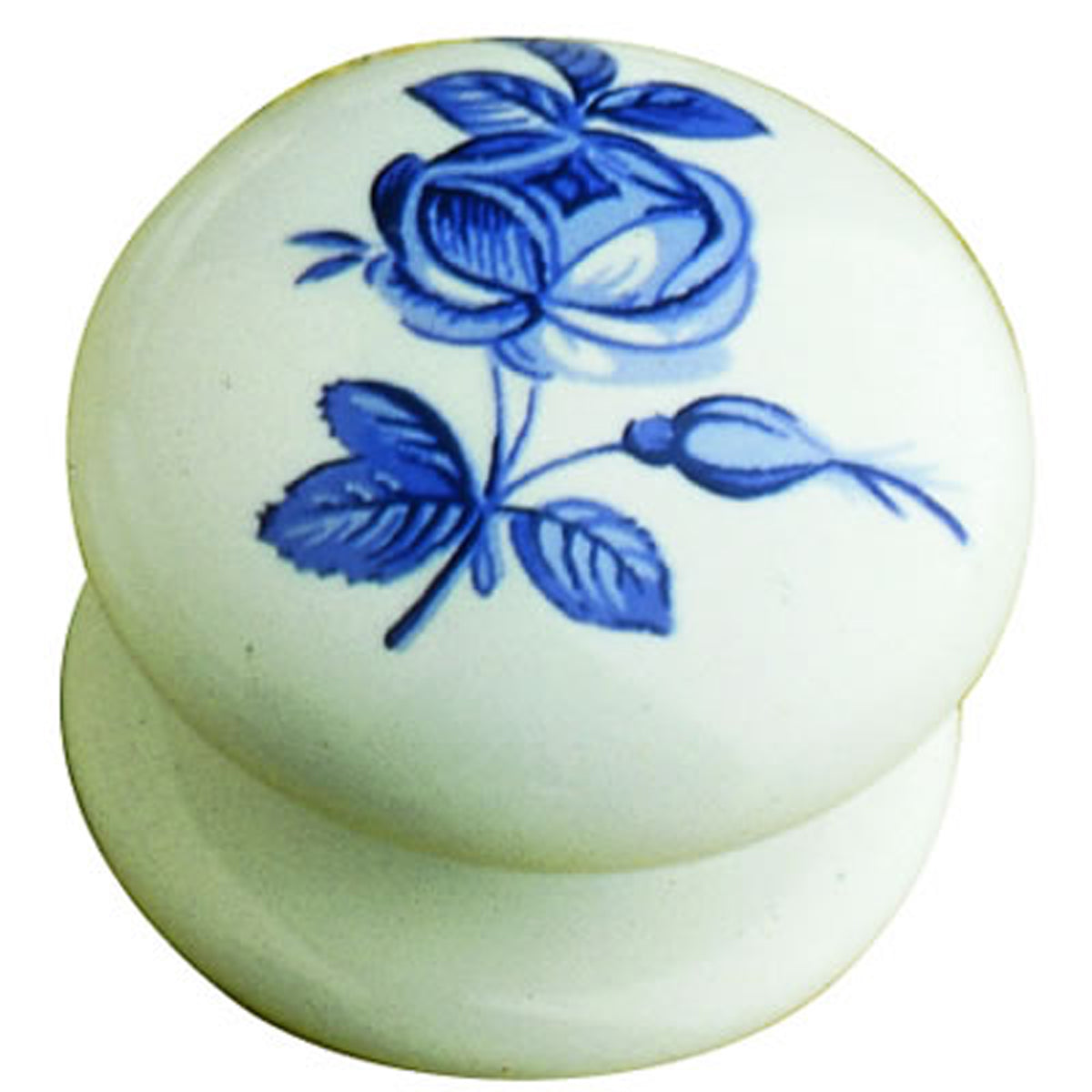 PORCELAIN KNOB D35 BLUE DELPHI