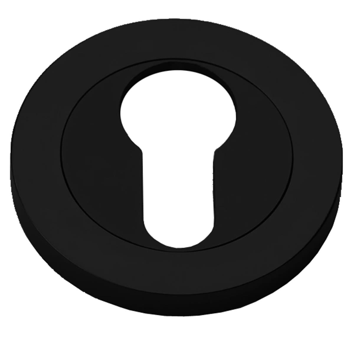 AW ESCUTCHEON EURO D50x6 BLK AW390BL by CARLISLE BRASS