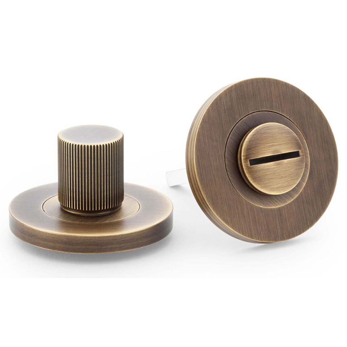 AW THUMBTURN&RELEASE REEDED D50 ABR AW792AB by CARLISLE BRASS