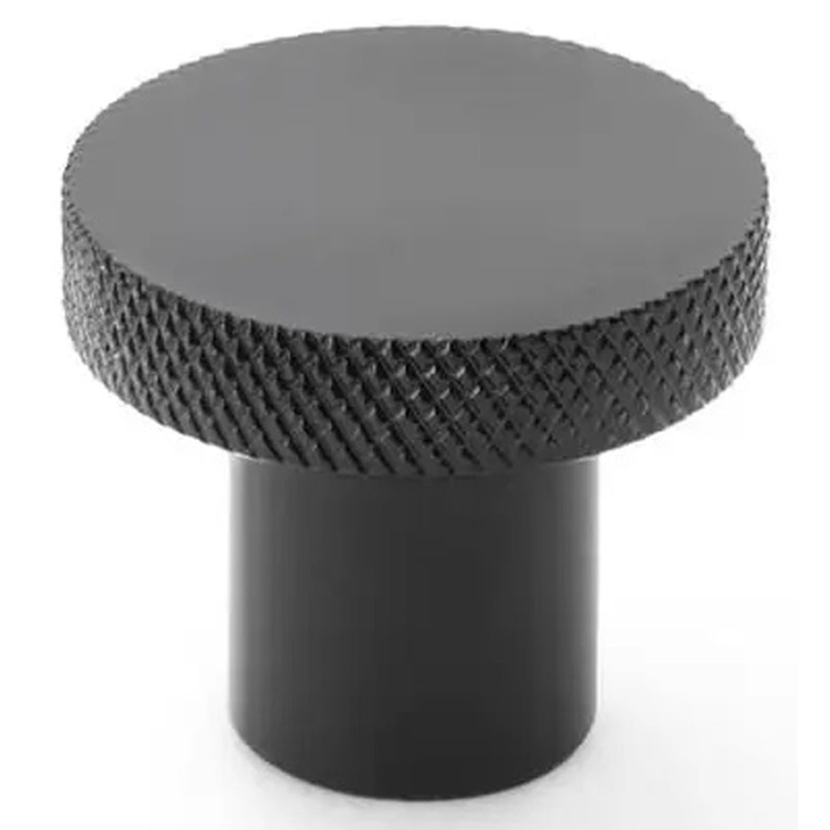 AW HANOVER KNURLED KNOB D30x26 BLK AW802-30-BL by CARLISLE BRASS