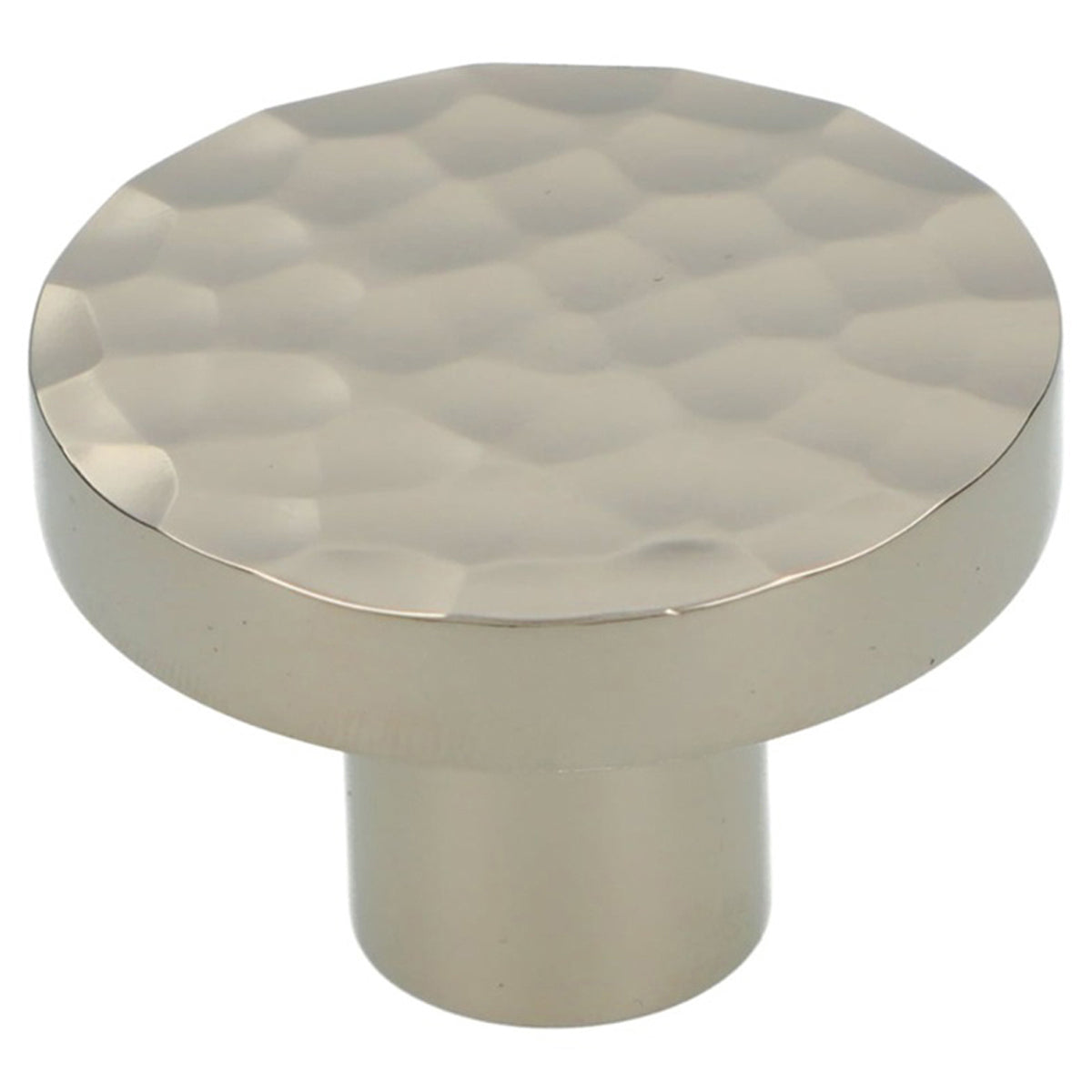 AW HANOVER KNOB HAMMERED D38x28 PNP AW820-38-PN by CARLISLE BRASS