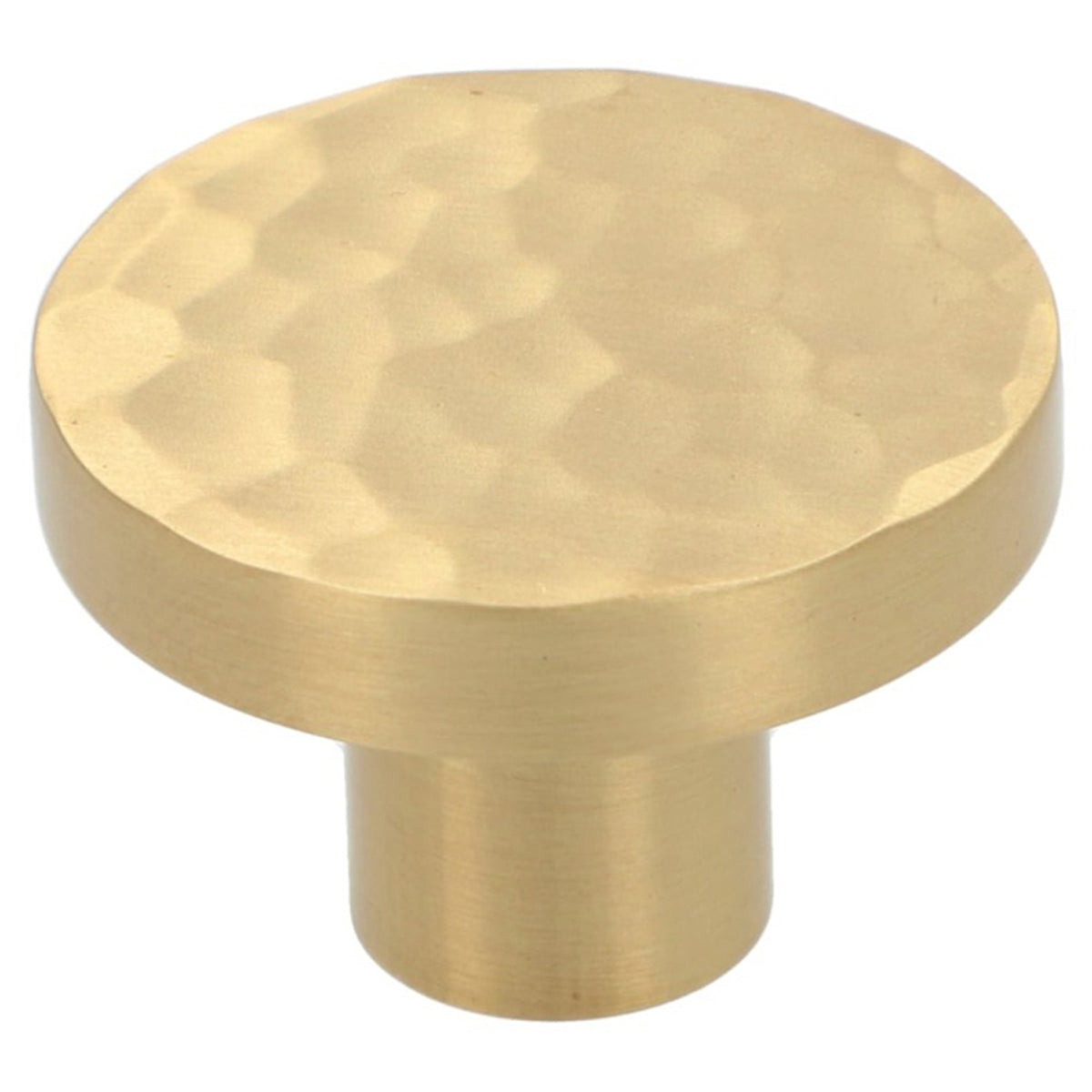 AW HANOVER KNOB HAMMERED D38x28 SBR AW820-38-SB by CARLISLE BRASS