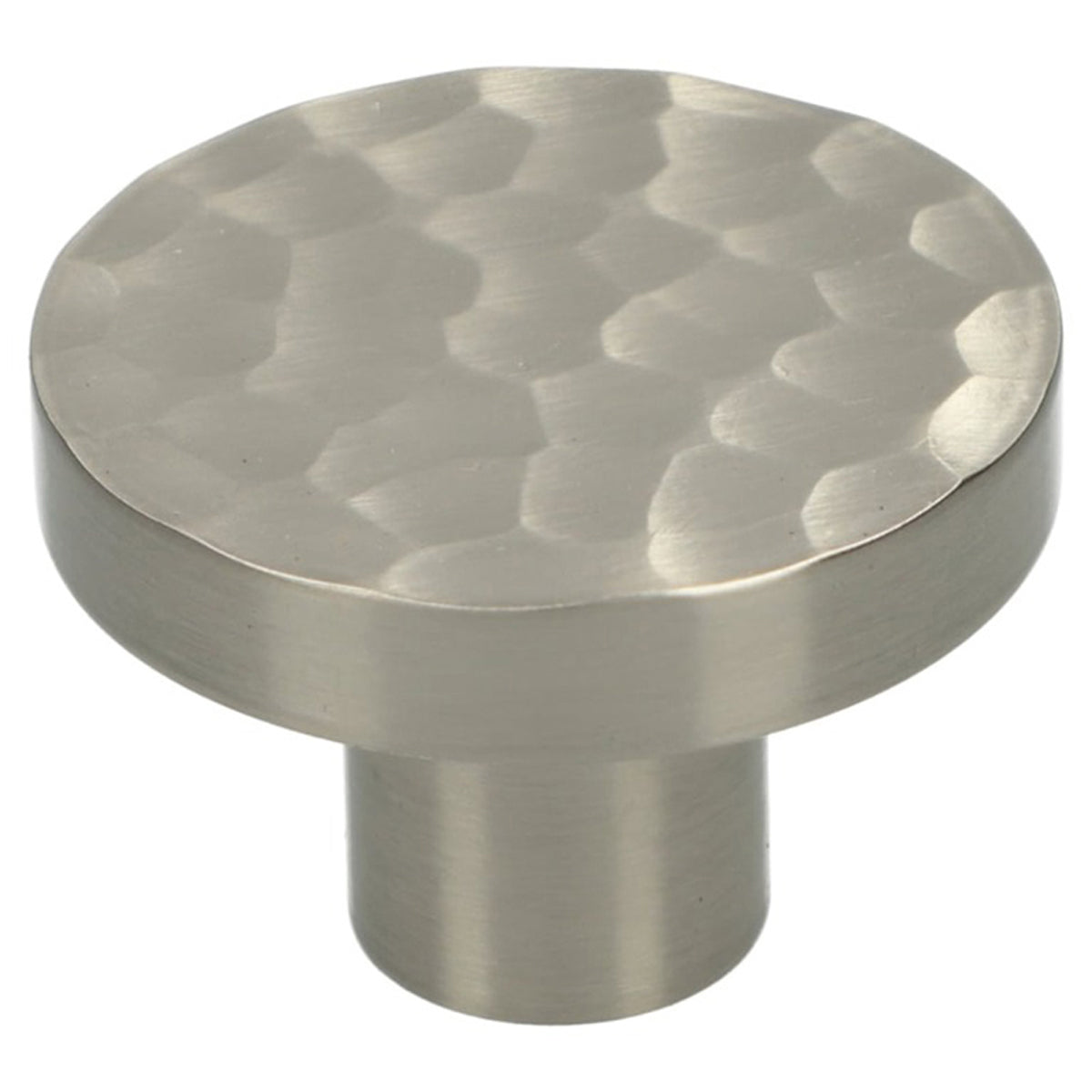 AW HANOVER KNOB HAMMERED D38x28 SNP AW820-38-SN by CARLISLE BRASS